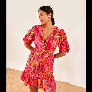 Farm Rio Fruit Brush Minidress Medium